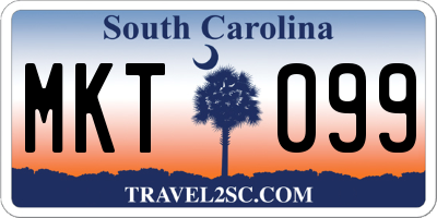 SC license plate MKT099