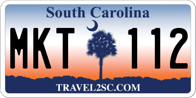 SC license plate MKT112