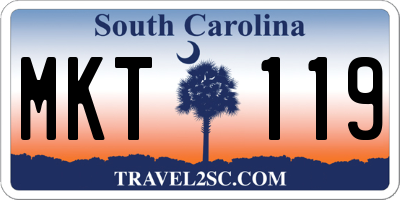 SC license plate MKT119