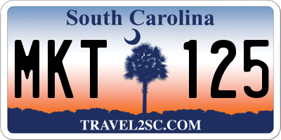 SC license plate MKT125