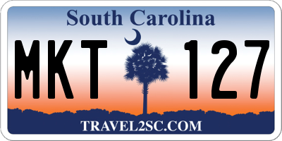SC license plate MKT127