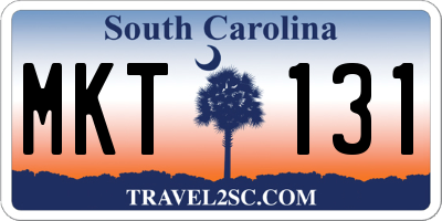 SC license plate MKT131