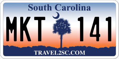 SC license plate MKT141