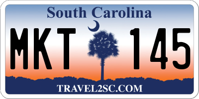SC license plate MKT145
