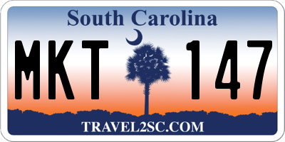 SC license plate MKT147