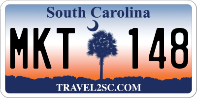 SC license plate MKT148