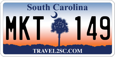 SC license plate MKT149