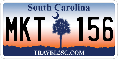 SC license plate MKT156