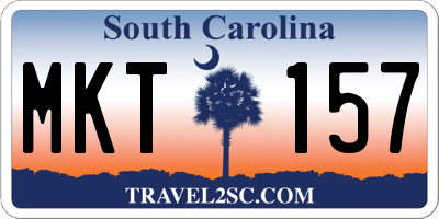 SC license plate MKT157