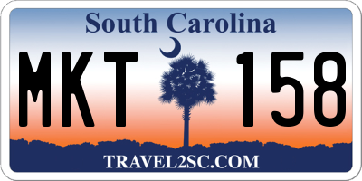 SC license plate MKT158