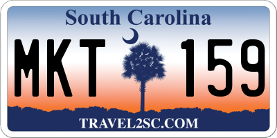 SC license plate MKT159