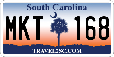 SC license plate MKT168