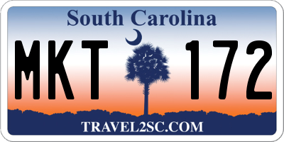 SC license plate MKT172