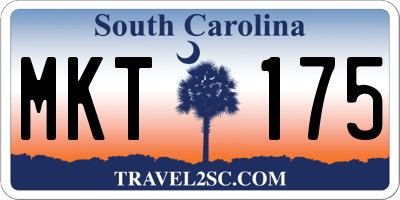 SC license plate MKT175