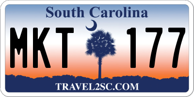 SC license plate MKT177
