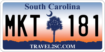SC license plate MKT181