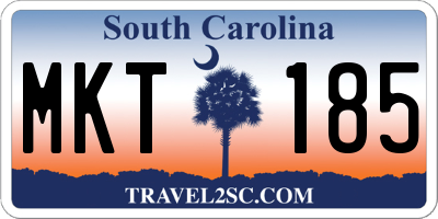 SC license plate MKT185