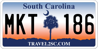SC license plate MKT186