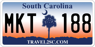 SC license plate MKT188