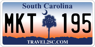 SC license plate MKT195