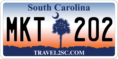 SC license plate MKT202