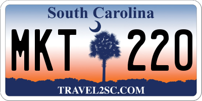 SC license plate MKT220