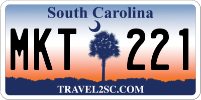 SC license plate MKT221