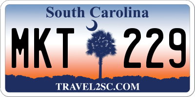 SC license plate MKT229