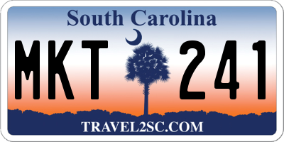 SC license plate MKT241