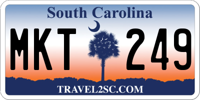 SC license plate MKT249