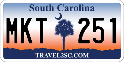 SC license plate MKT251