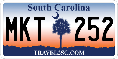 SC license plate MKT252