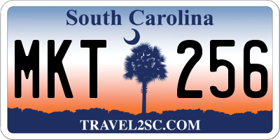 SC license plate MKT256