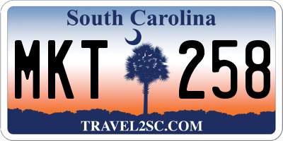 SC license plate MKT258