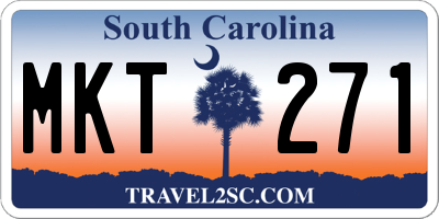 SC license plate MKT271