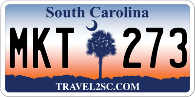 SC license plate MKT273