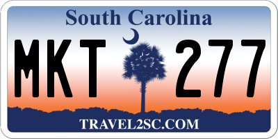 SC license plate MKT277