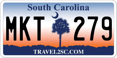 SC license plate MKT279