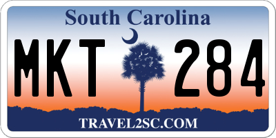 SC license plate MKT284