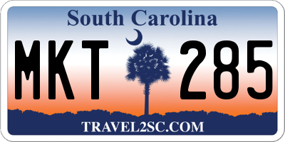 SC license plate MKT285