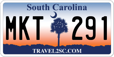 SC license plate MKT291