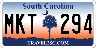 SC license plate MKT294
