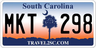 SC license plate MKT298