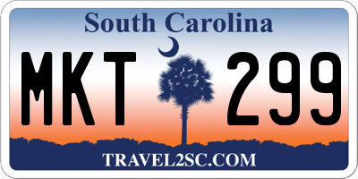 SC license plate MKT299
