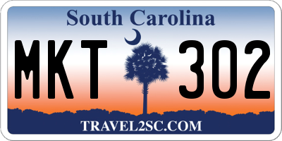 SC license plate MKT302