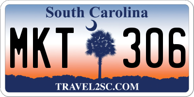 SC license plate MKT306