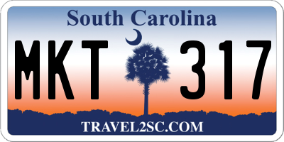 SC license plate MKT317