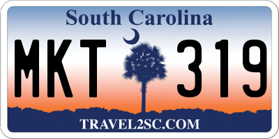 SC license plate MKT319