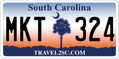 SC license plate MKT324