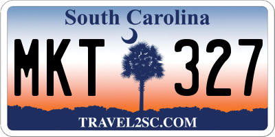 SC license plate MKT327